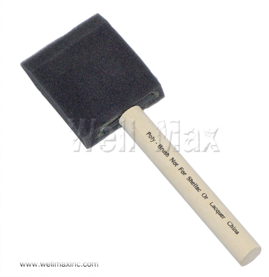 2" (50mm) 20PC Lots Foam Brush With Wood Handle
